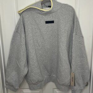 Fear of God Essentials Hoodie in Light Heather, Size XL